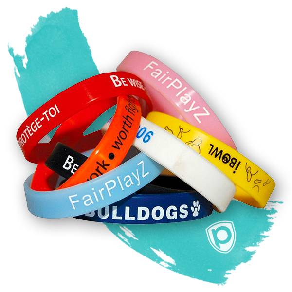 Personalisierte Silikonarmbänder ? Kostenloses Online-Angebot
